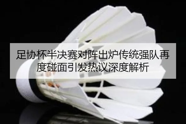 足协杯半决赛对阵出炉传统强队再度碰面引发热议深度解析